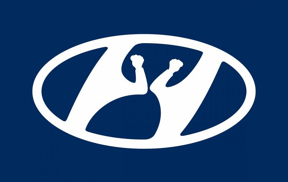Временный логотип Hyundai.